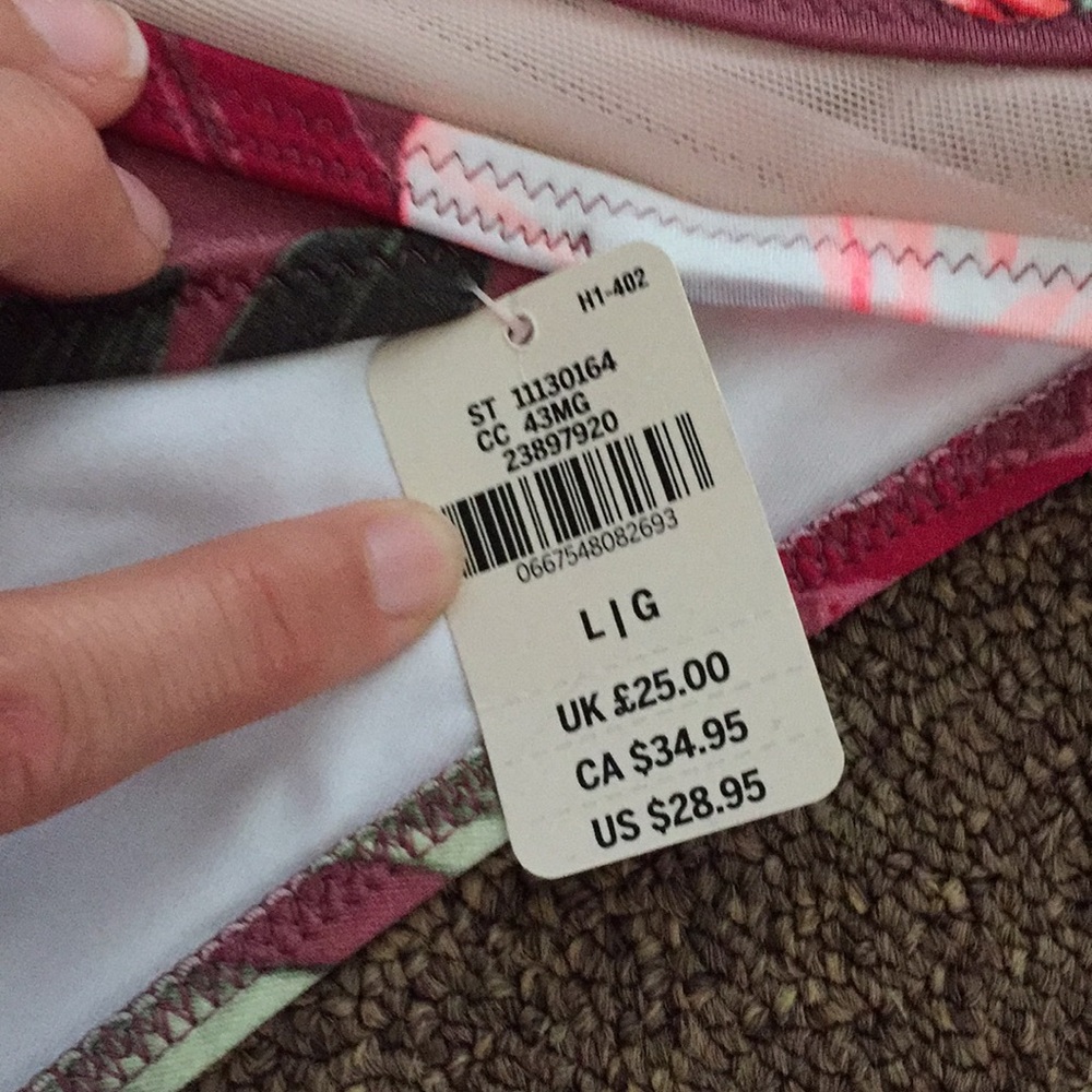Floral mini bikini swim bottoms - Picture 2 of 3